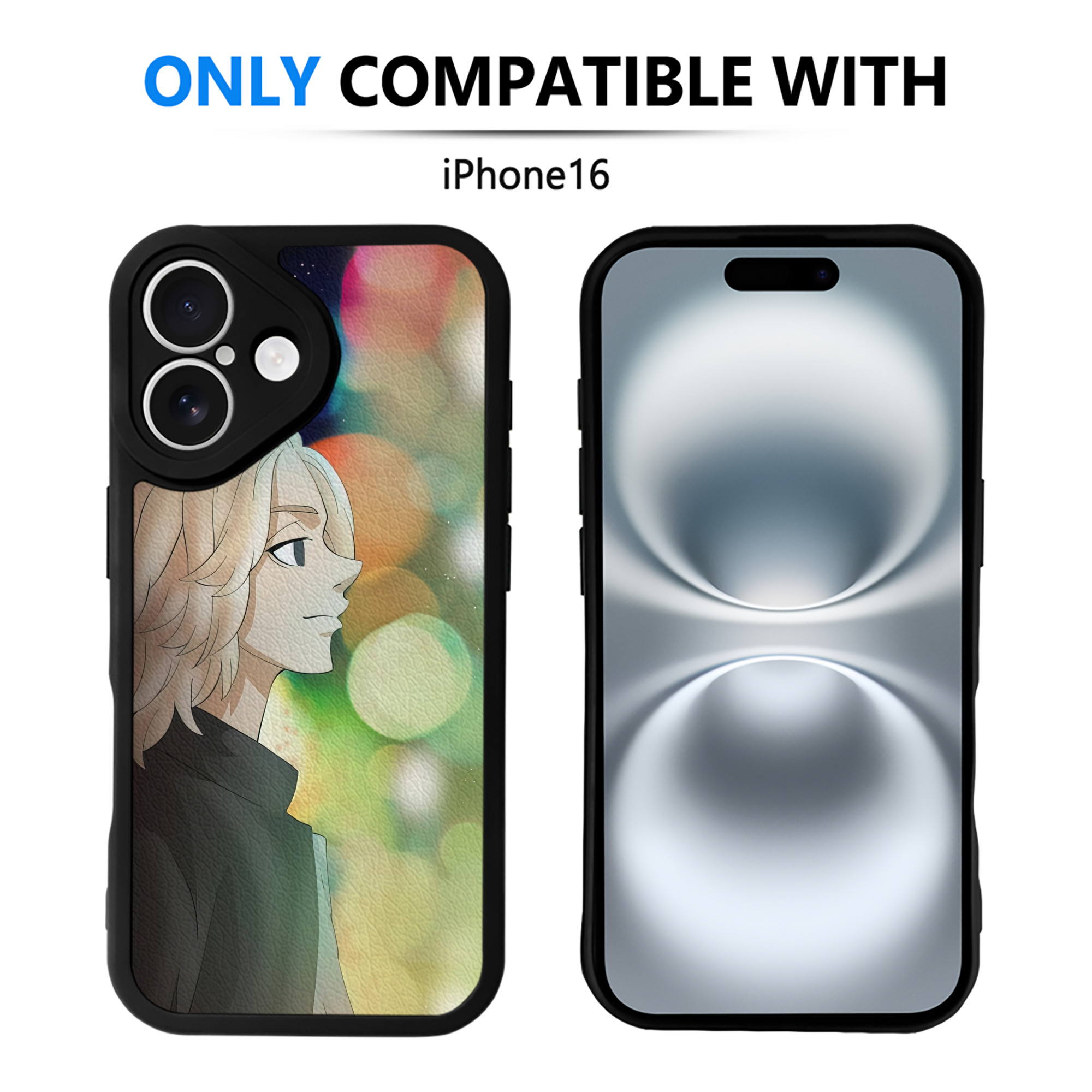 （画像用） 東京リベンジャーズ Tokyo Revengers 【iPhone 16シリーズ対応】シリコンスマホケース（レザー調） 材質：シリコン